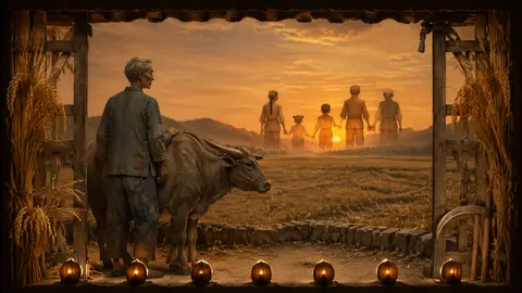 04 old man and bull