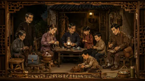 03 family around lamp