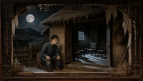 21 alone at doorway